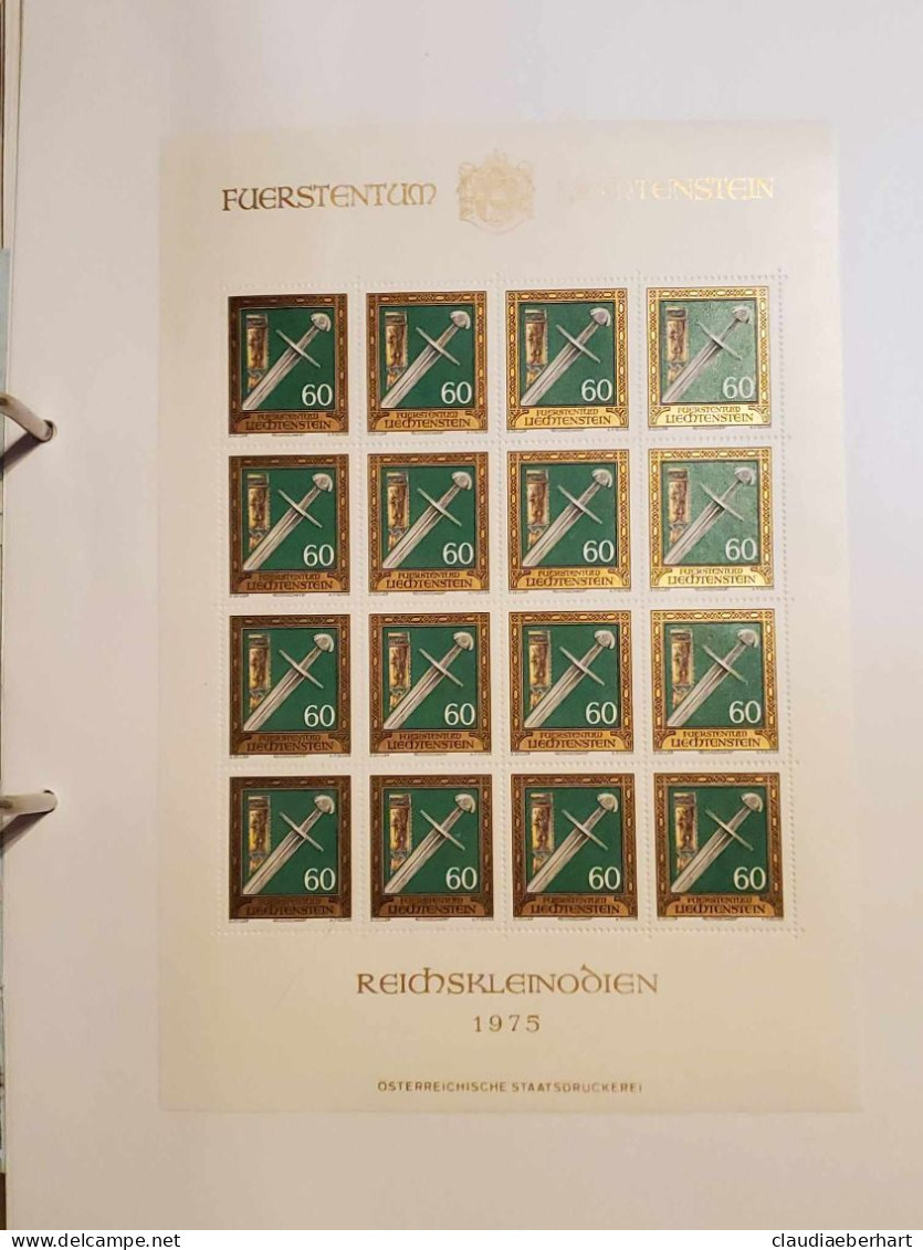 1975 Reichsschwert Bogen Postfrisch Bogen Ersttagsstempel - Brieven En Documenten