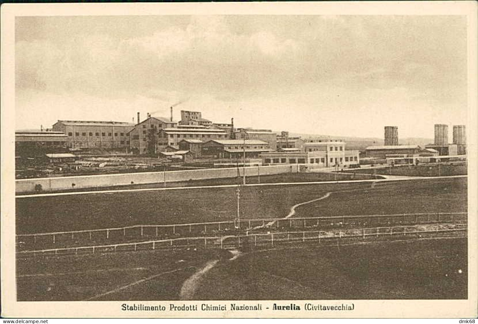 AURELIA ( CIVITAVECCHIA ) STABILIMENTO PRODOTTI CHIMICI NAZIONALI - EDIZ. ALTEROCCA - 1930s ( 19523) - Civitavecchia