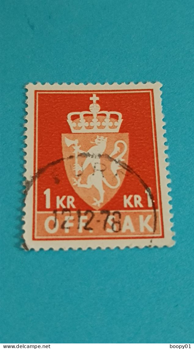 NORVEGE - NORGE - Timbre 1972 : Héraldique - Armoiries De L'Etat - Used Stamps