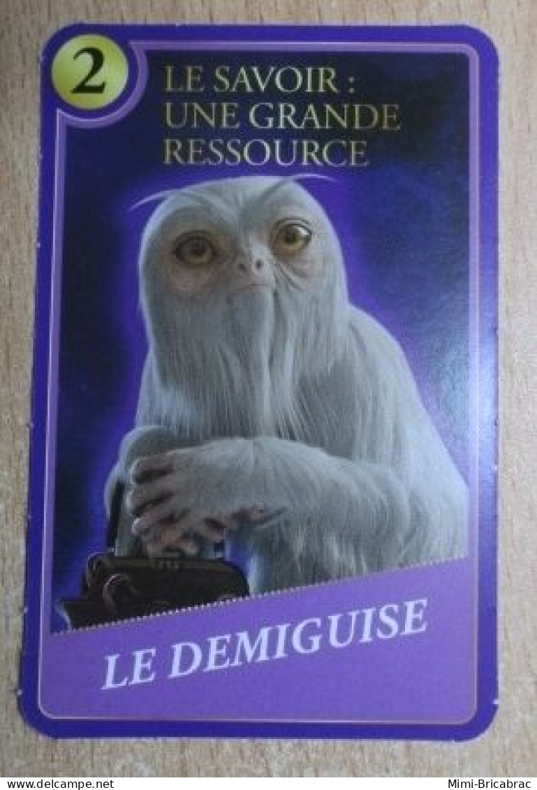 SUPER U MOMENTS MAGIQUES HARRY POTTER CARTE Neuve LE SAVOIR UNE GRANDE RESSOURCE N°2 LE DEMIGUISE - Altri & Non Classificati