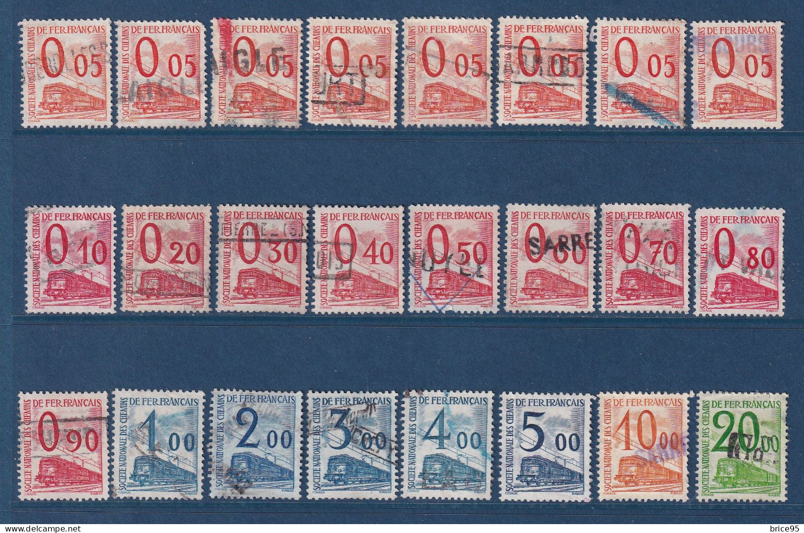 France - Colis Postaux - YT N° 31 à 47 - Oblitéré - 1960 - Used