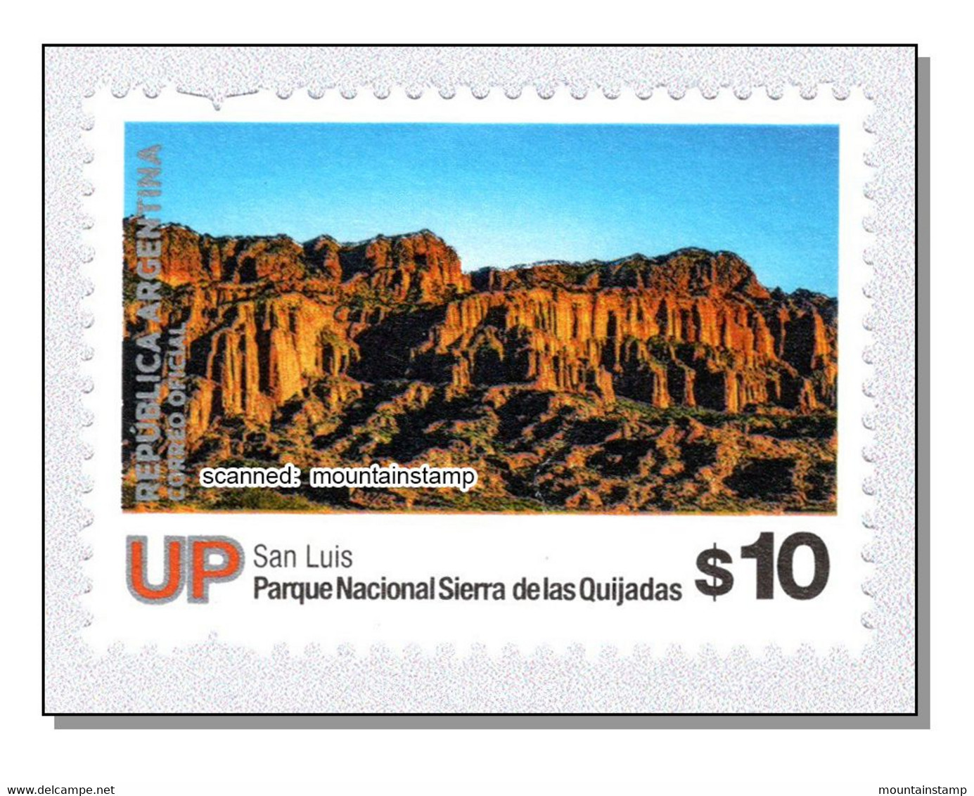 Argentina 2019 (punch Hole Left) Sierra De Las Quijadas Berge Mountains National Park MNH ** - Unused Stamps