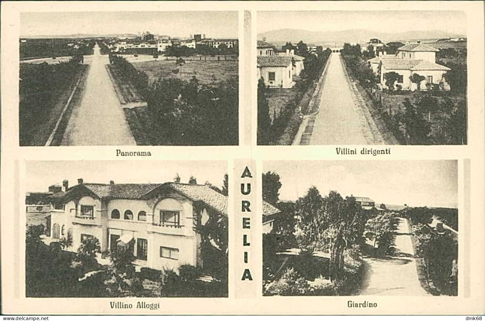 AURELIA ( CIVITAVECCHIA ) VEDUTINE - PANORAMA / VILLINI DIRIGENTI / VILLINO ALLOGGI / GIARDINO  - 1930s ( 19524) - Civitavecchia