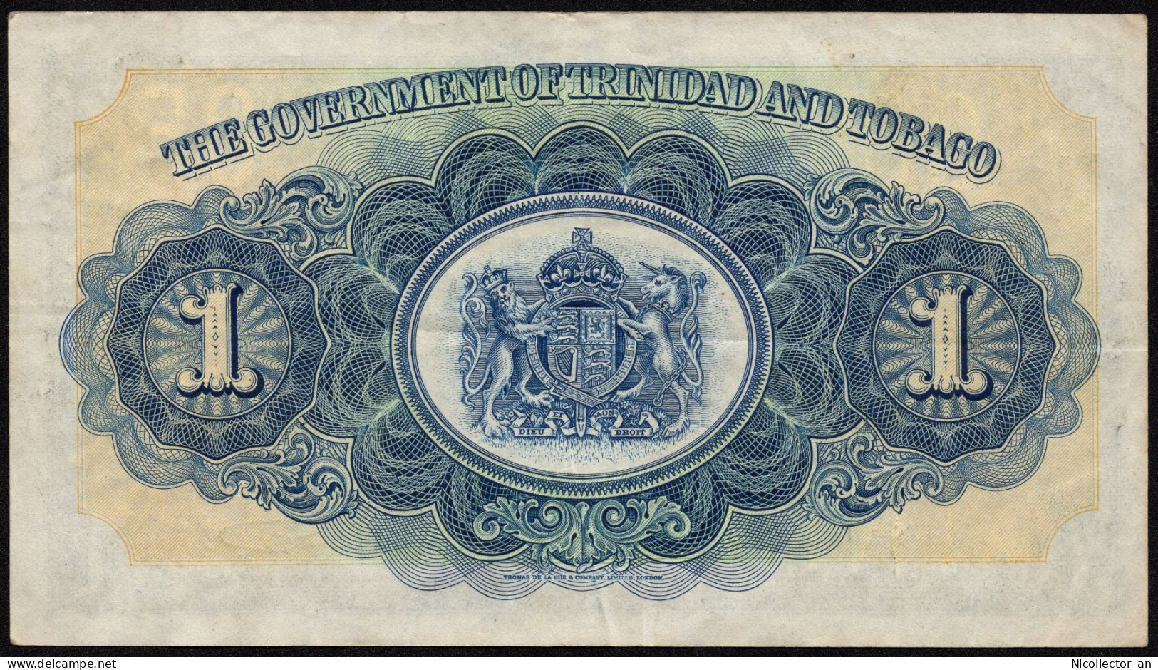 Trinidad & Tobago - 1 Dollar 1939 XF Banknote - Trinidad En Tobago