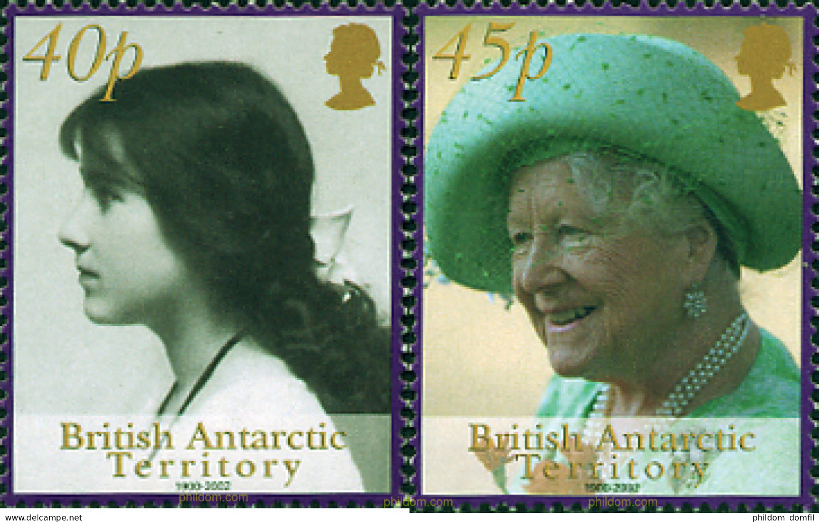 99222 MNH ANTARTIDA BRITANICA 2002 HOMENAJE A LA REINA MADRE - Unused Stamps
