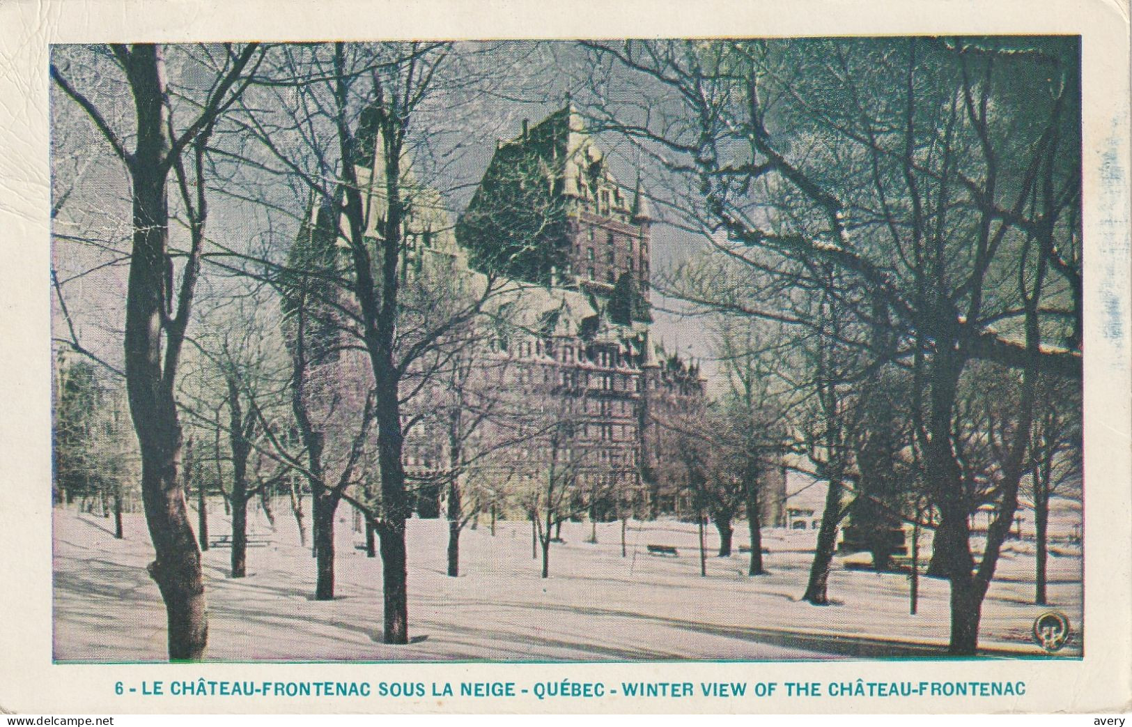 Lorenzo Audet Le Chateau-Frontenac Sous La Neige - Quebec - Winter View Of Chateau Frontenac - Québec - Château Frontenac