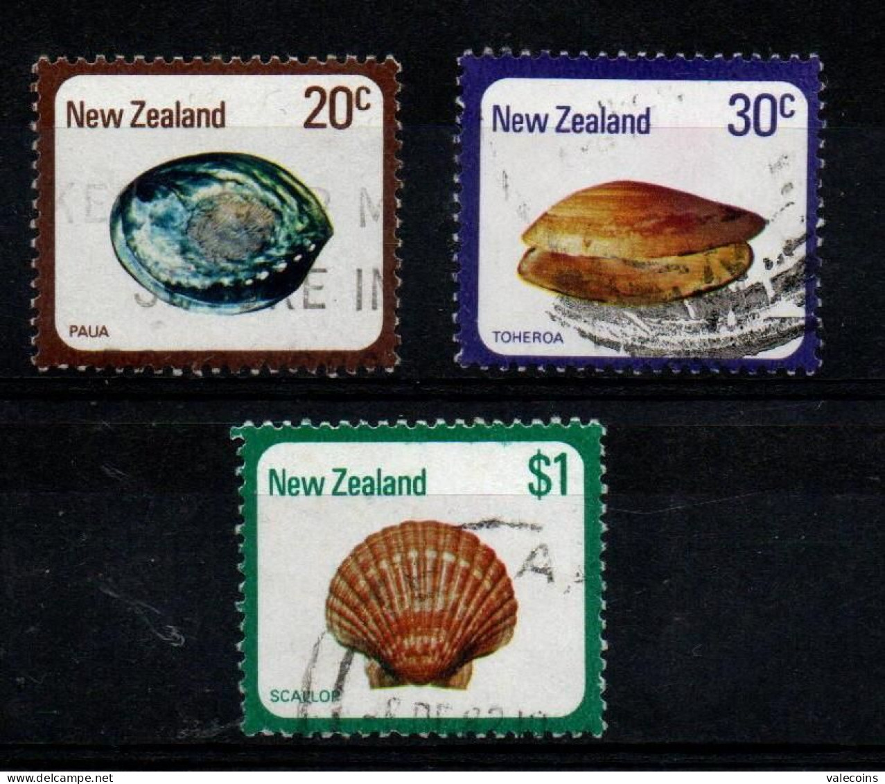 # NUOVA ZELANDA NEW ZEALAND - 1979 - Shells Conchiglie - 3 Used Stamps - Oblitérés