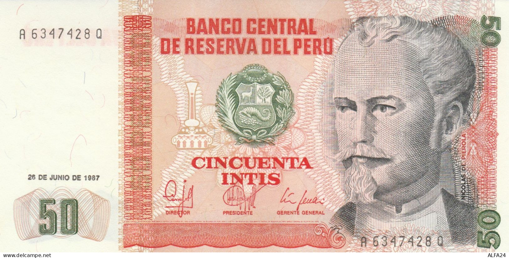 BANCONOTA PERU' 50 UNC (HC1745 - Perú