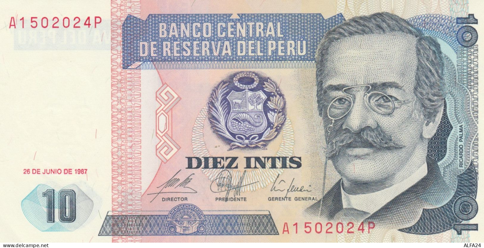 BANCONOTA PERU' 10 UNC (HC1743 - Perù