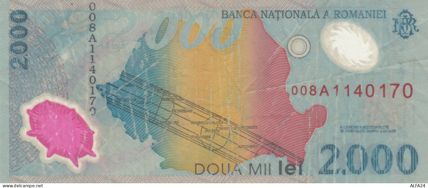 BANCONOTA ROMANIA 2000 VF (HC1720 - Roumanie