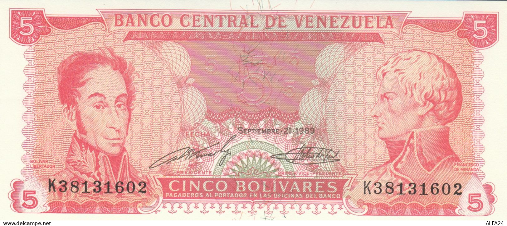 BANCONOTA VENEZUELA 5 UNC (HC2063 - Venezuela