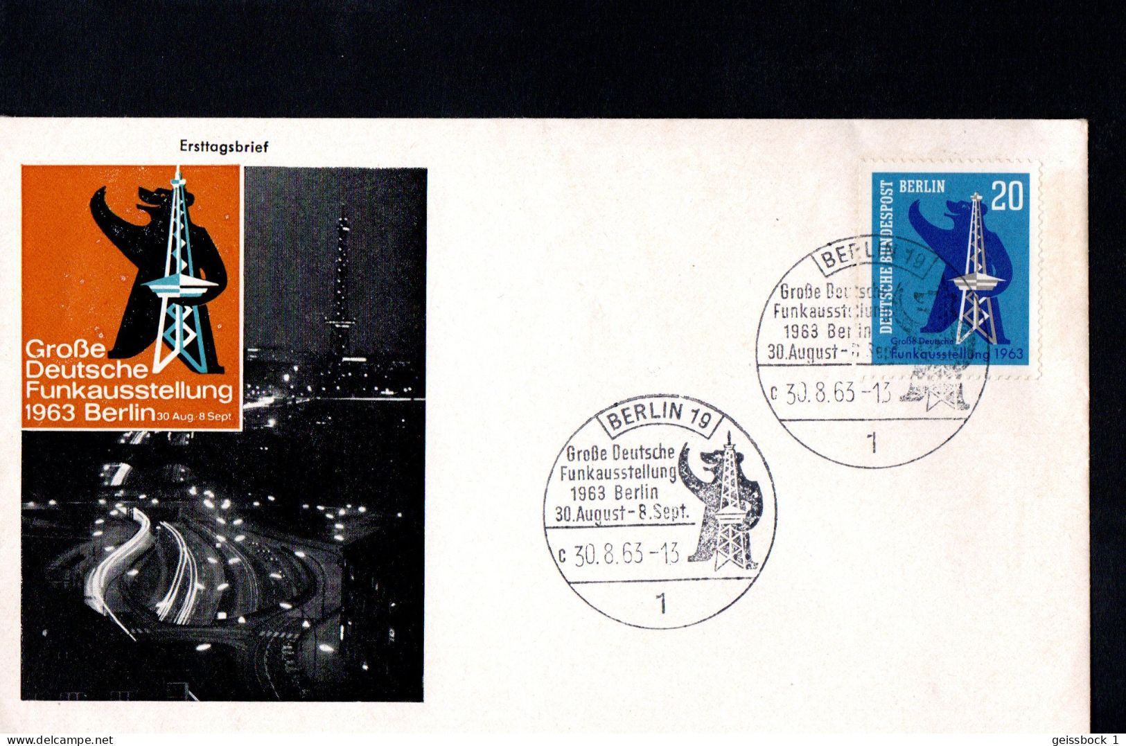 Berlin 1963: Mi.-Nr. 232:  FDC Funkausstellung      (K002) - 1948-1970