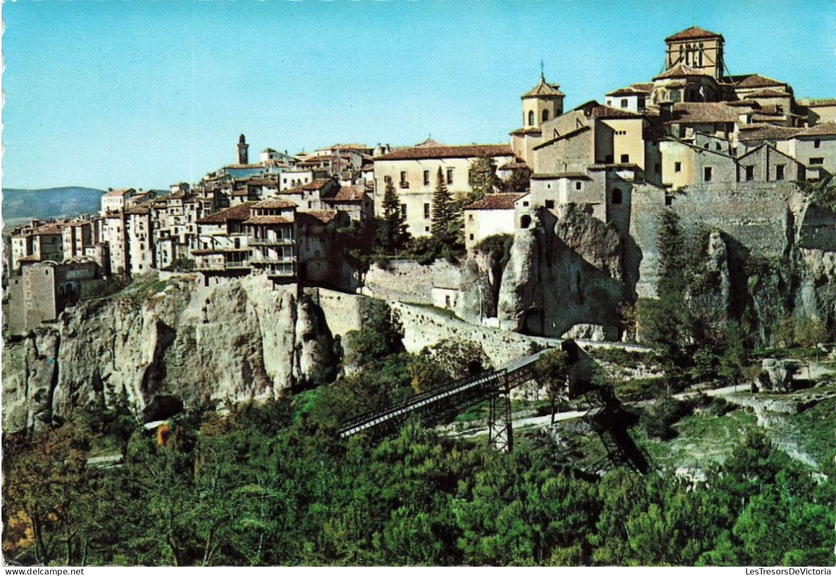 ESPAGNE - Cuenca - Maisons Suspendus  Et Vue Partielle - Colorisé - Carte Postale - Cuenca