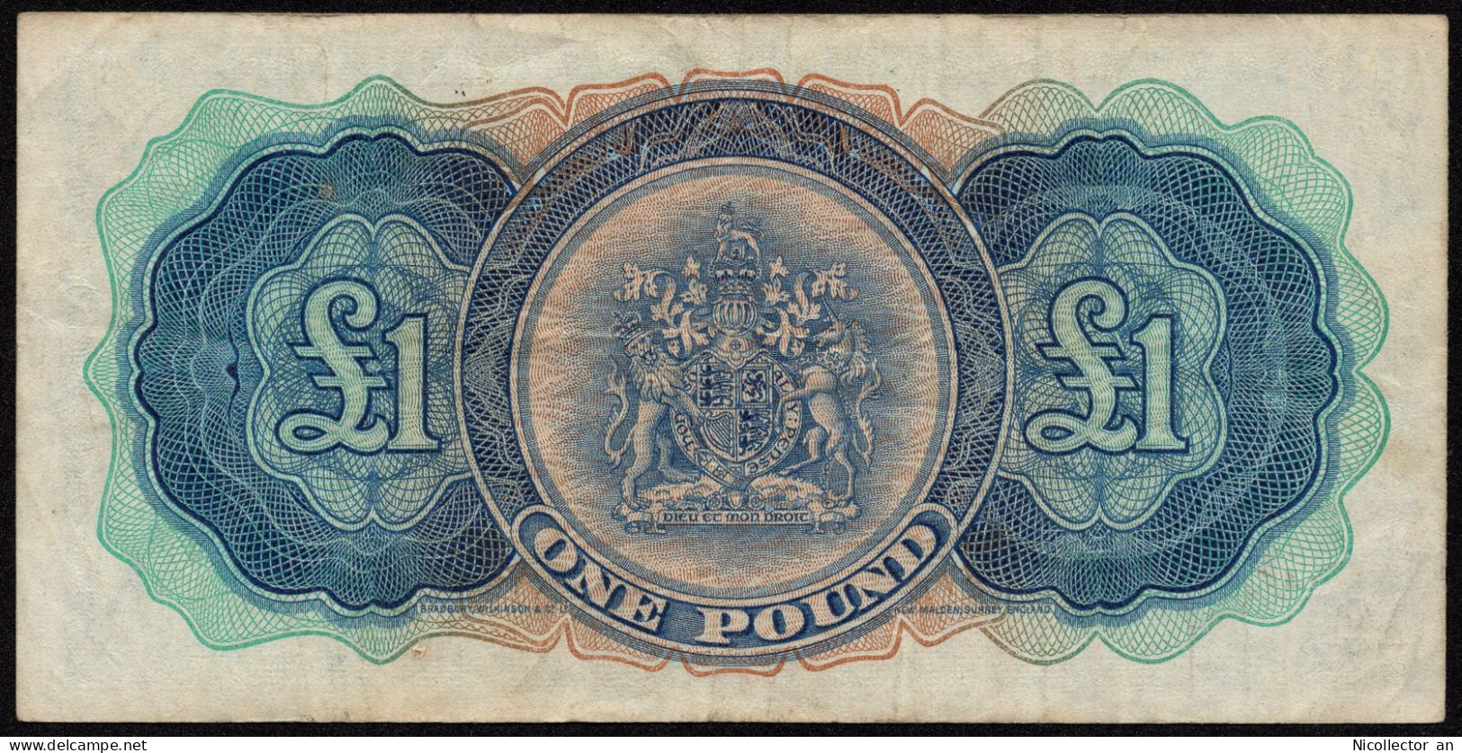 Bermuda (British) 1 Pound 1966 *VF*+ Low S/N 000501 Rare - Bermuda