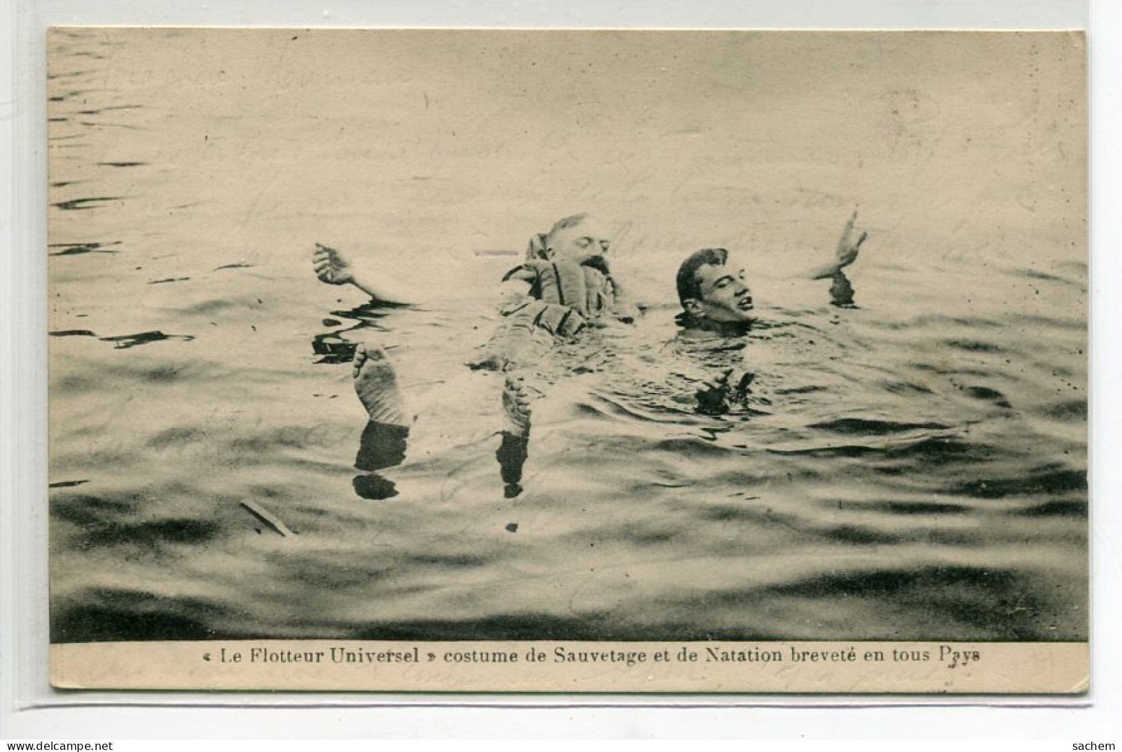 NATATION Publicité  Le Flotteur Universel BRUXELLES   Costume  Sauvetage  Natation Breveté   1913  écrite      D10  2020 - Swimming