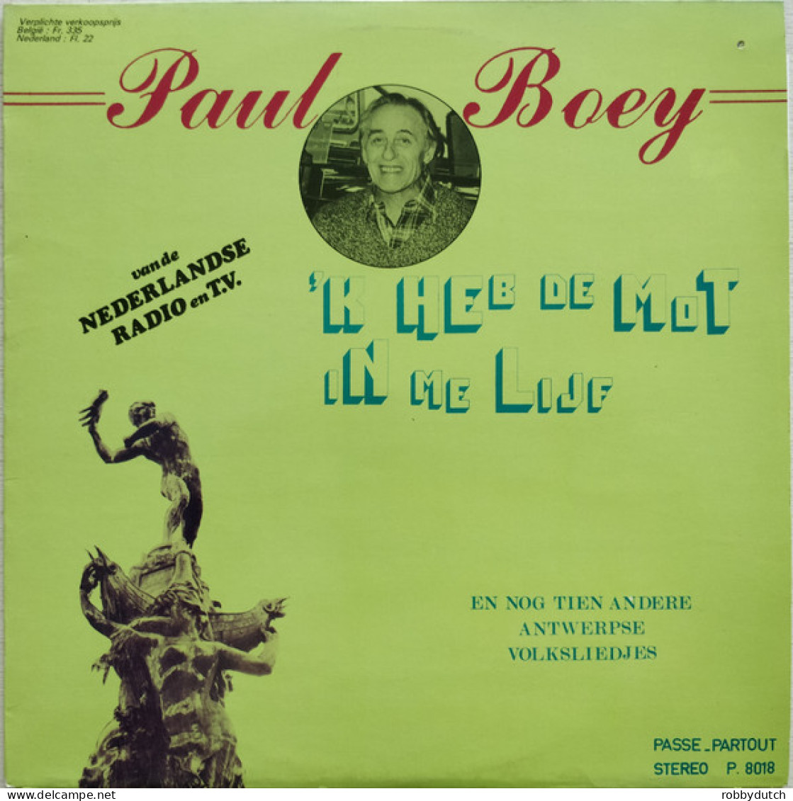 * LP *  PAUL BOEY - ' K HEB DE MOT IN ME LIJF (Belgie 1979 Hand-signed) - Sonstige - Niederländische Musik