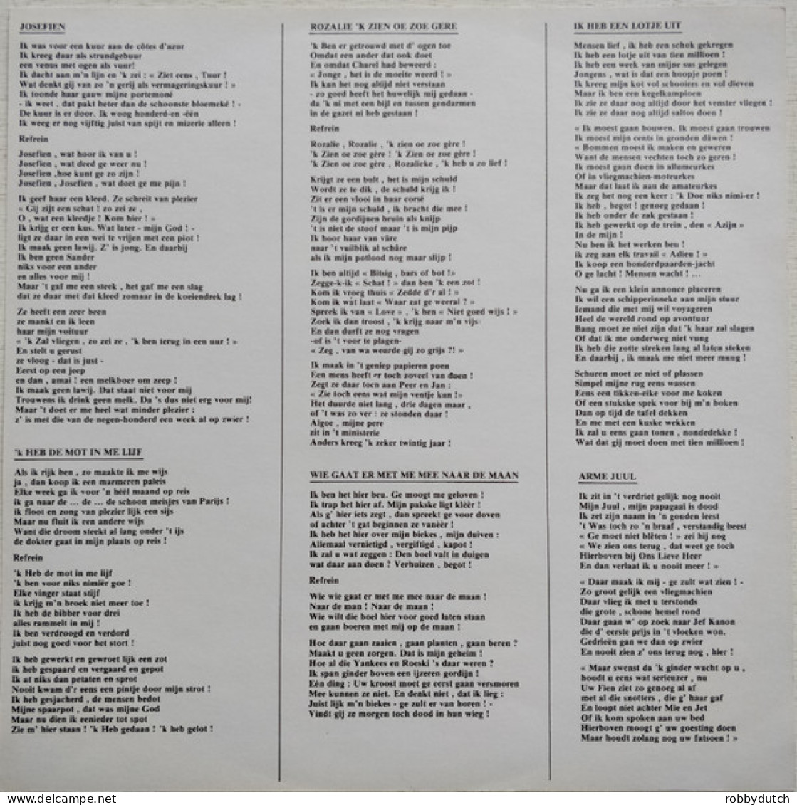 * LP *  PAUL BOEY - ' K HEB DE MOT IN ME LIJF (Belgie 1979 Hand-signed) - Sonstige - Niederländische Musik