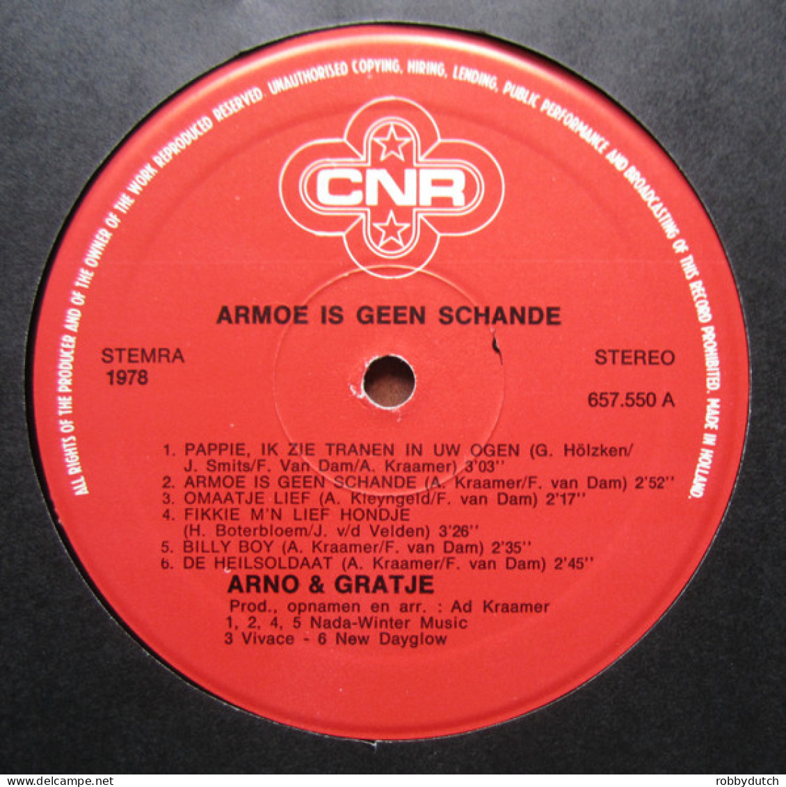 * LP *  ARNO & GRATJE - ARMOE IS GEEN SCHANDE (Holland 1978 EX-) - Other - Dutch Music