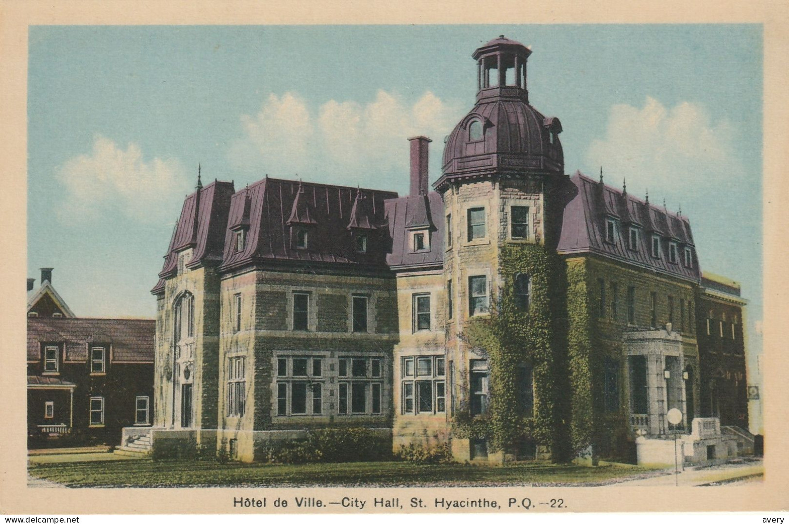 Hotel De Ville. - City Hall, St. Hyacinthe, P. Q.  City Hall - St. Hyacinthe