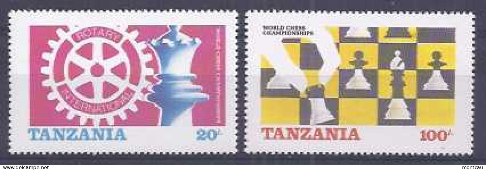 Chess Tanzania 1986 - Campeonato Mundial De Londres Y Leningrado - Echecs