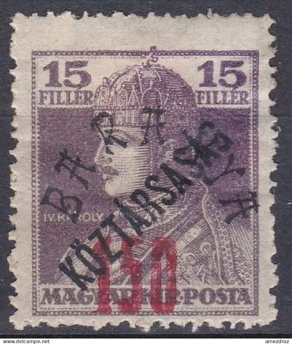 Hongrie Baranya 1919 N° 57  Roi Charles IV   (J33) - Baranya