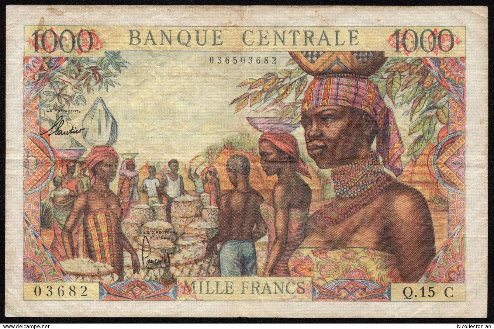 Equatorial African States, Congo, 1000 Francs 1963 *VF* Rare - Irland