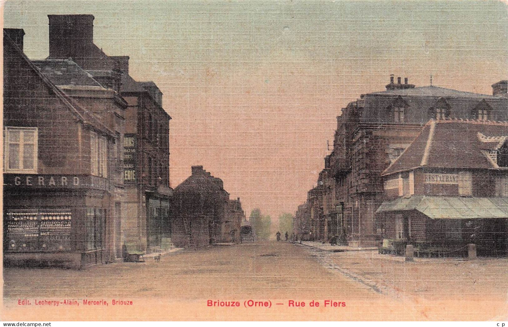 Briouze - Rue De Flers   - CPA °J - Briouze