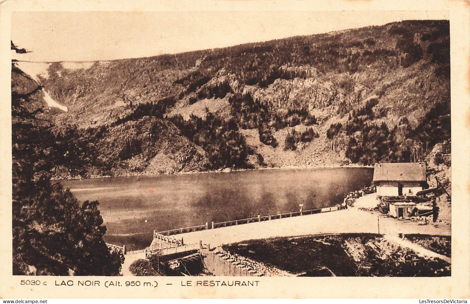 FRANCE - Orbey - Le Lac Noir (alt 950m) - Le Restaurant - Carte Postale Ancienne - Neuf Brisach