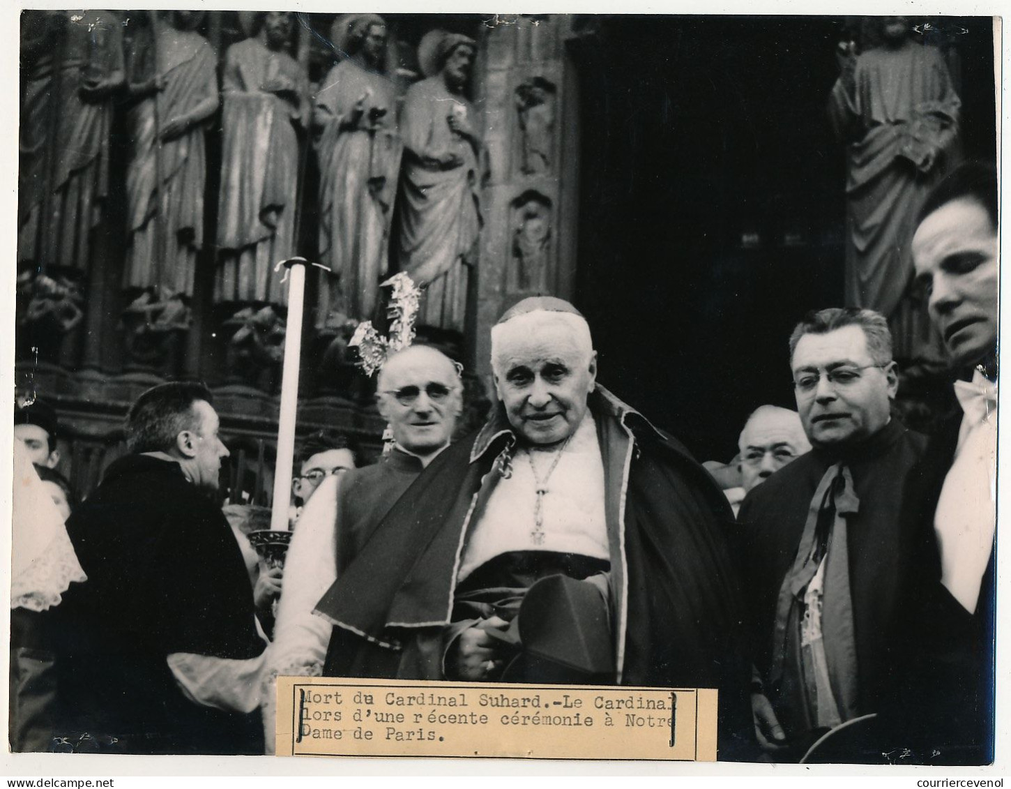 FRANCE - Photo De Presse Keystone - Mort Du Cardinal SUHARD - Le Cardinal Lors D'une Récente Cérémonie à N.D - Europe