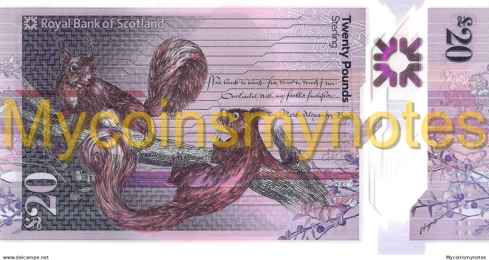 BANK OF SCOTLAND, £20 POUNDS, 2021, P-NEW, POLYMER, New Signature, UNC - 20 Pounds