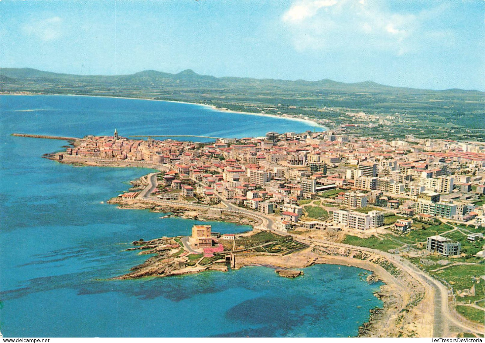 ITALIE - Sassari - Panorama De La Ville D'Alghero - Colorisé - Carte Postale - Sassari