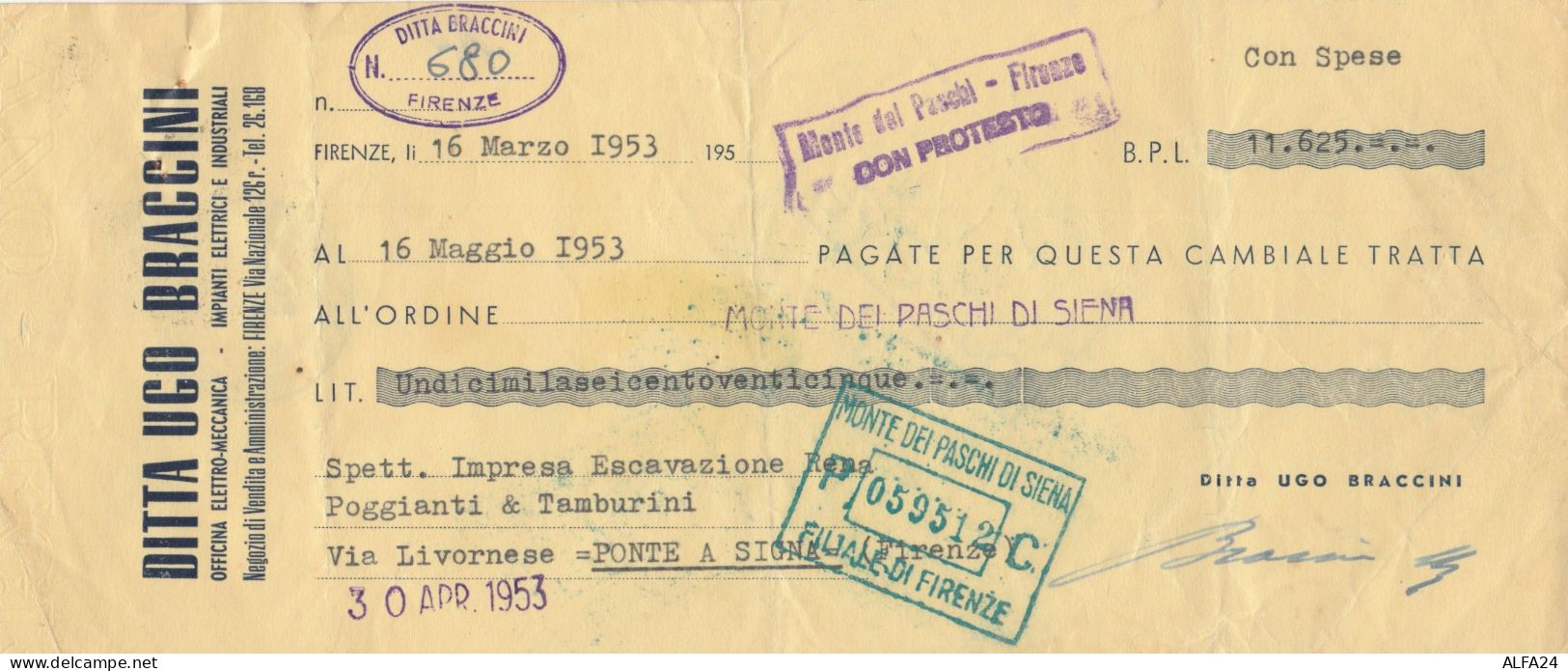 CAMBIALE CON MDB 1953 (HP752 - Fiscali