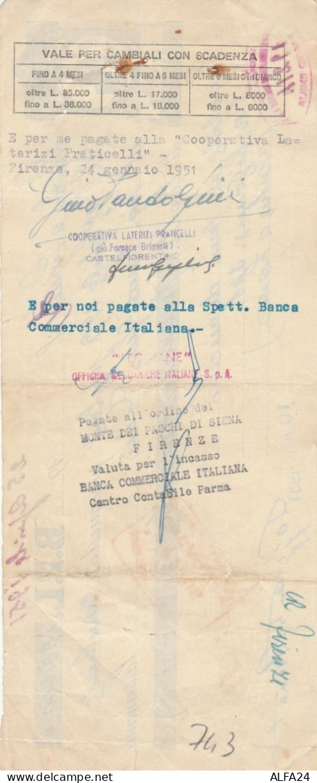 CAMBIALE 1951 (HP743 - Fiscales