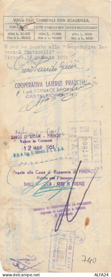 CAMBIALE 1951 (HP740 - Fiscali