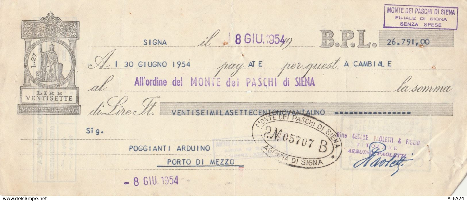 CAMBIALE 1954 (HP732 - Fiscales