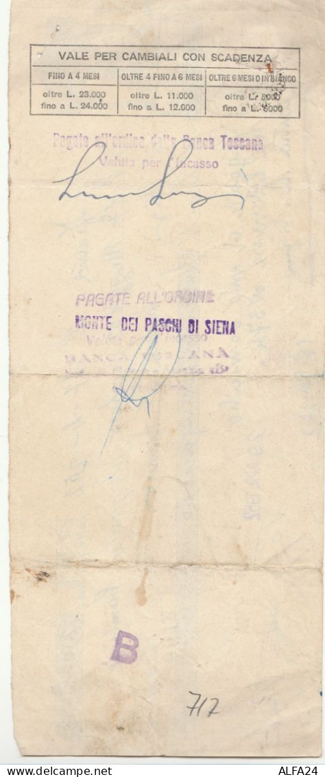 CAMBIALE CON MDB 1952 (HP717 - Revenue Stamps