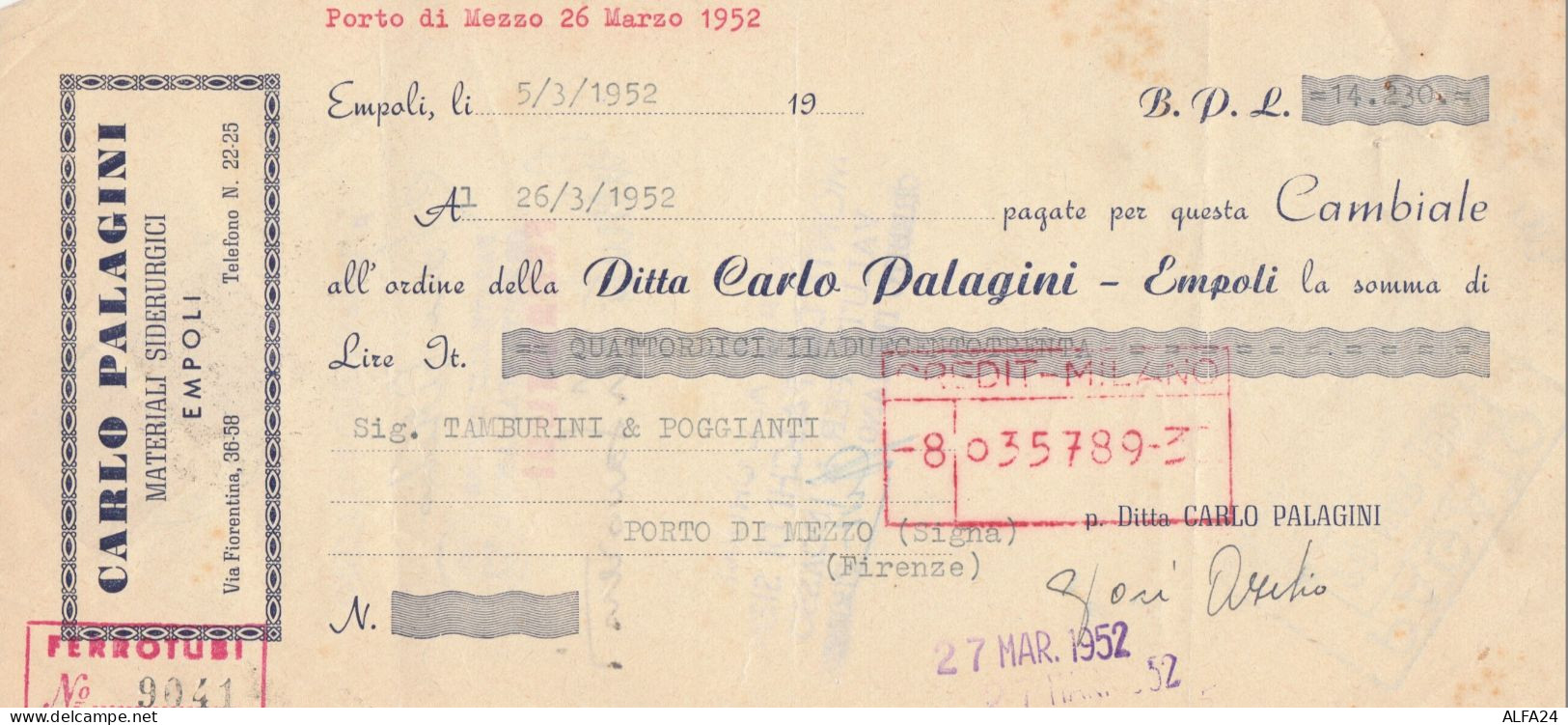 CAMBIALE 1952 CON MDB (HP713 - Fiscali