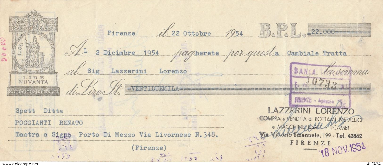 CAMBIALE 1954 (HP710 - Fiscales