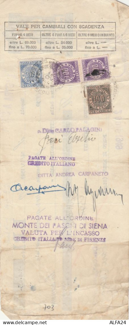 CAMBIALE 1949 CON MDB (HP703 - Fiscales