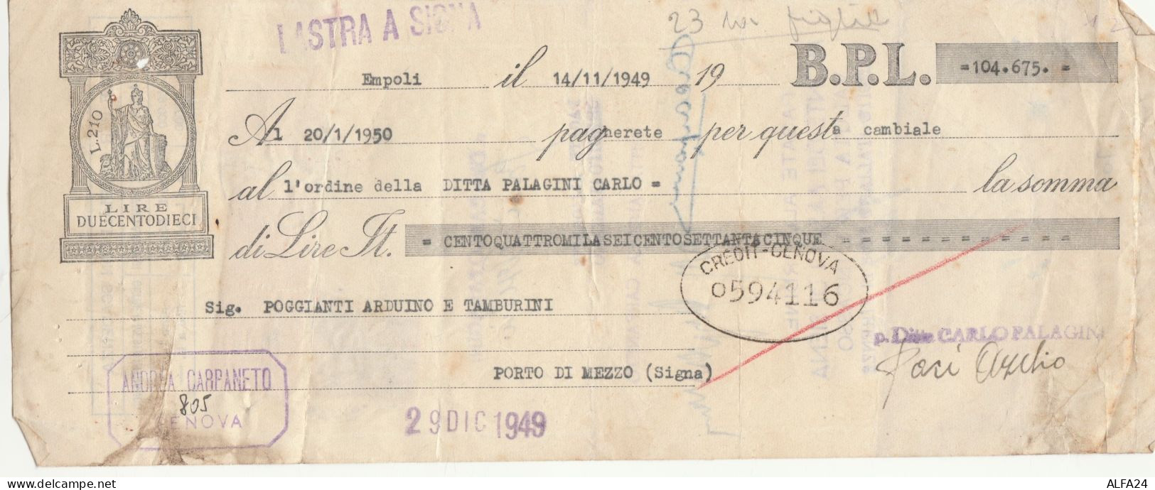 CAMBIALE 1949 CON MDB (HP703 - Fiscales