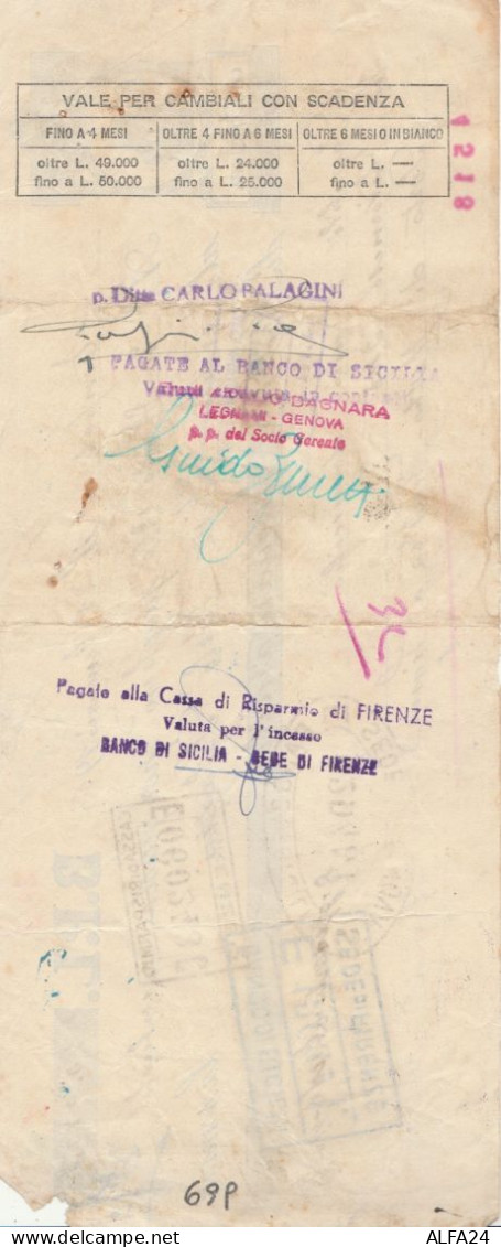 CAMBIALE 1950 (HP699 - Fiscales