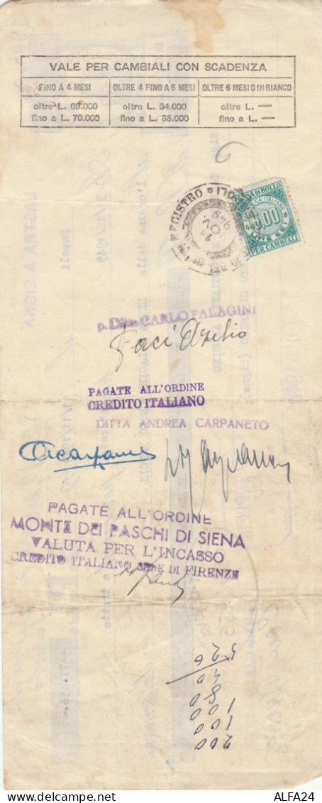 CAMBIALE 1949 CON MDB (HP695 - Fiscale Zegels