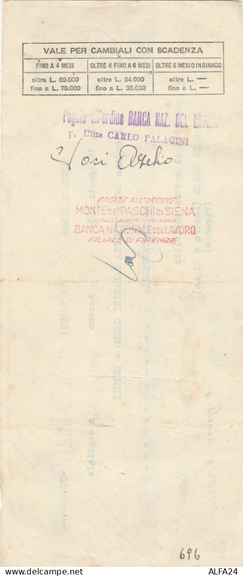 CAMBIALE 1951 (HP696 - Revenue Stamps