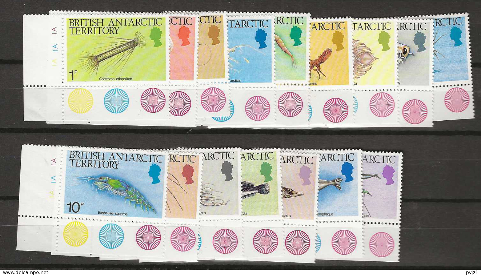 1984 MNH British Antactic Territory, Mi 108-23 Postfris** - Unused Stamps
