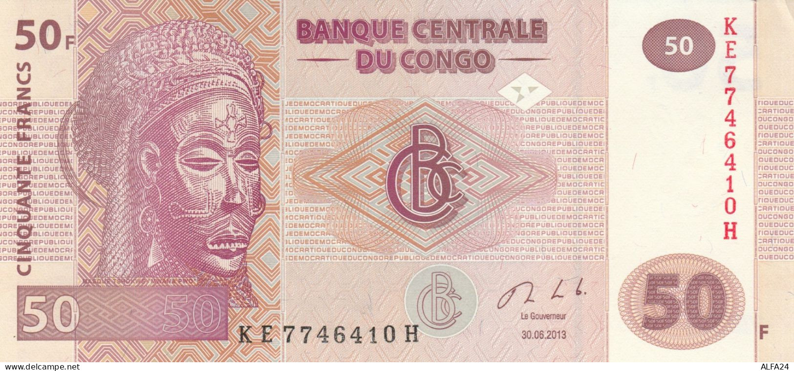 BANCONOTA CONGO 50 UNC (HP43 - Republik Kongo (Kongo-Brazzaville)