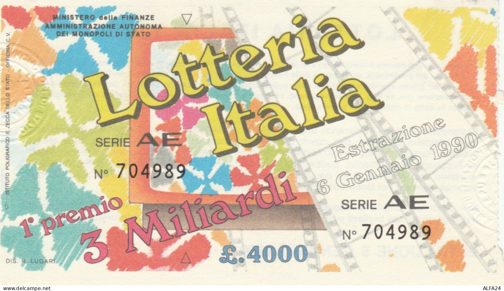 BIGLIETTO LOTTERIA (HP803 - Billetes De Lotería