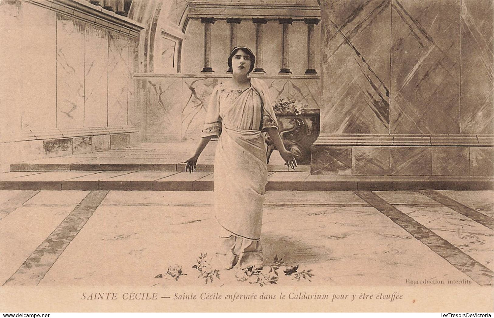 FRANCE - Sainte Cécile - Sainte Cécile Enfermée Dans Le Caldarium Pour Y être étouffée - Carte Postale Ancienne - Saint Lo