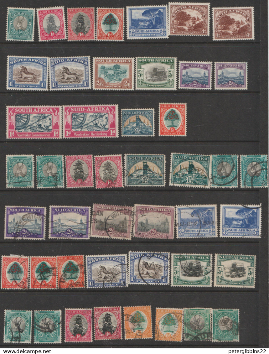 South  Africa  1933 Various  Single Stamps  Mint And Used - Gebruikt