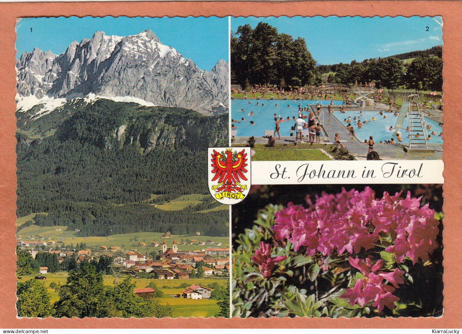 ST JOHANN IN TIROL - TYROL - PISCINE SWIMMING POOL - MULTIVUES + BLASON - ECRITE - St. Johann In Tirol