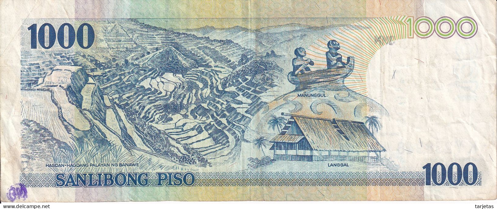 BILLETE DE FILIPINAS DE 1000 PISO DEL AÑO 2005  (BANKNOTE) - Philippines